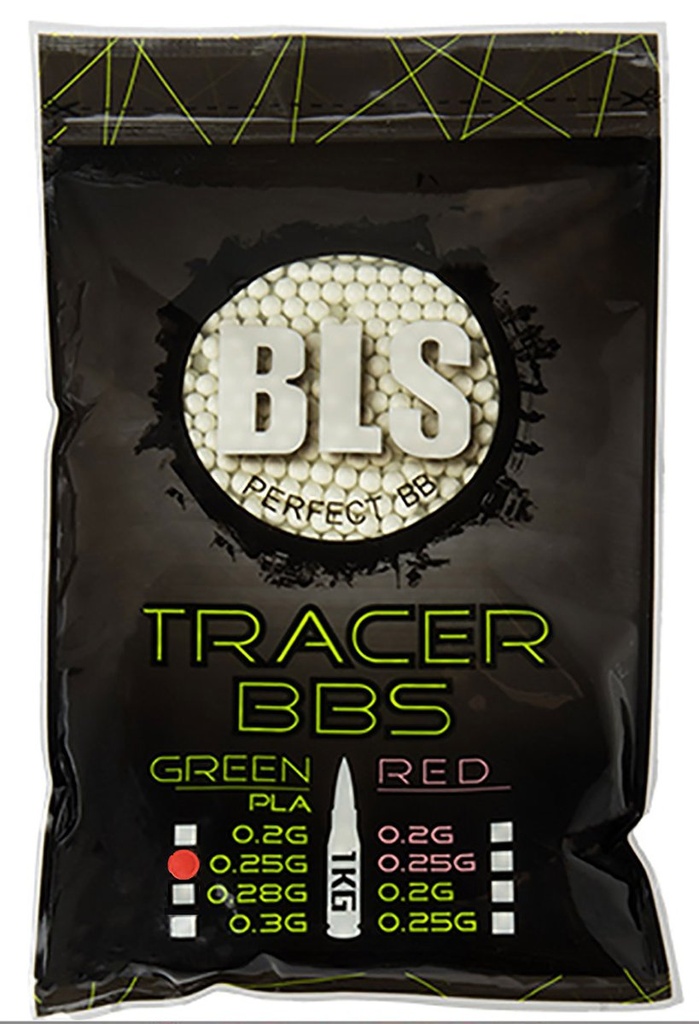 [BLS0014] BLS Billes Traçantes Vertes BIO 0.25g (x4000) sachet de 1kg