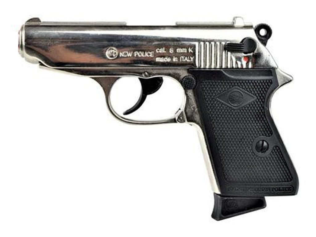 [BBM2001C] Bruni New Police 9mm P.A.K Chrome C12