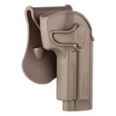 Amomax Holster polymère rotatif M92 FDE rétention active