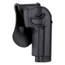 Amomax Holster polymère rotatif M92 Noir rétention active