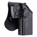 Amomax Holster polymère rotatif CZ75D - PT24/7 Noir rétention active