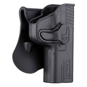 Amomax Holster polymère rotatif M&P9 Noir rétention active