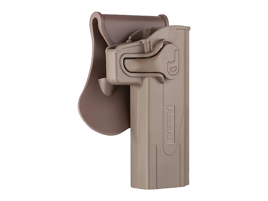 Amomax Holster polymère rotatif Hi-Capa FDE rétention active