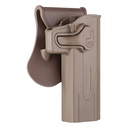 Amomax Holster polymère rotatif Hi-Capa FDE rétention active