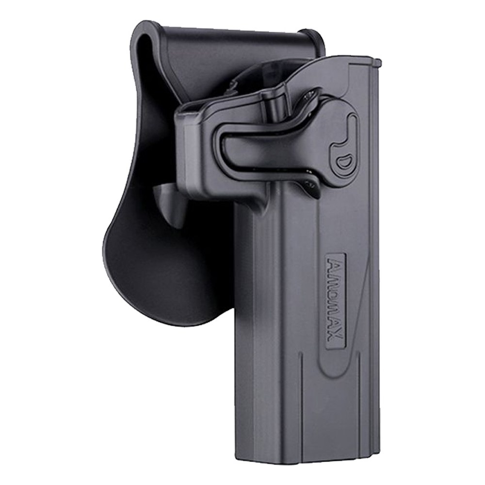 [AMHCPG2] Amomax Holster polymère rotatif Hi-Capa Noir rétention active