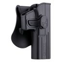 Amomax Holster polymère rotatif G17 Noir rétention active