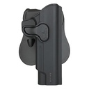 Amomax Holster polymère rotatif 1911 Noir rétention active