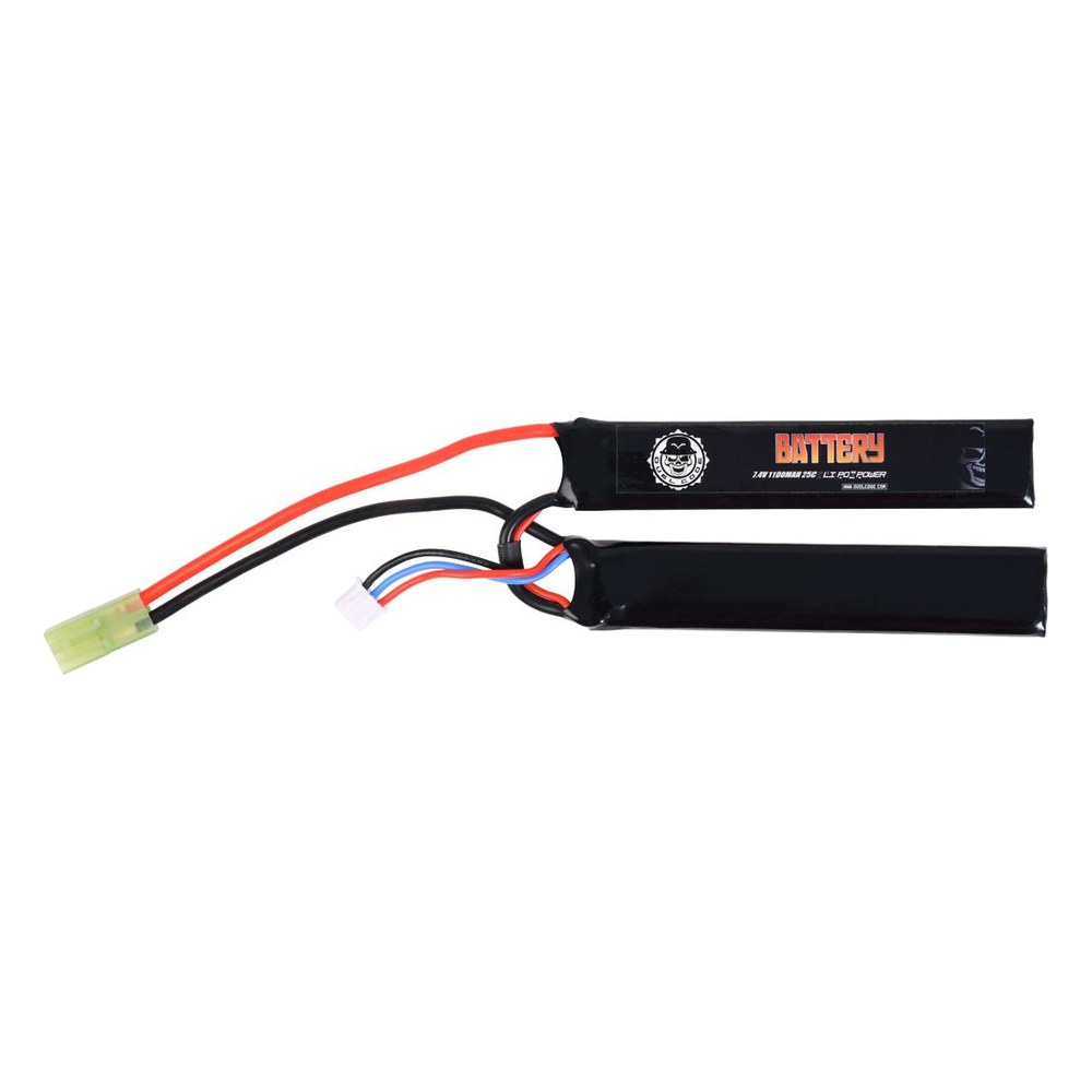 Duel Code Batterie LiPo 7.4V 1100 mAh 25C 2 stick