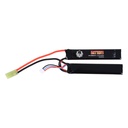 Duel Code Batterie LiPo 7.4V 1100 mAh 25C 2 stick