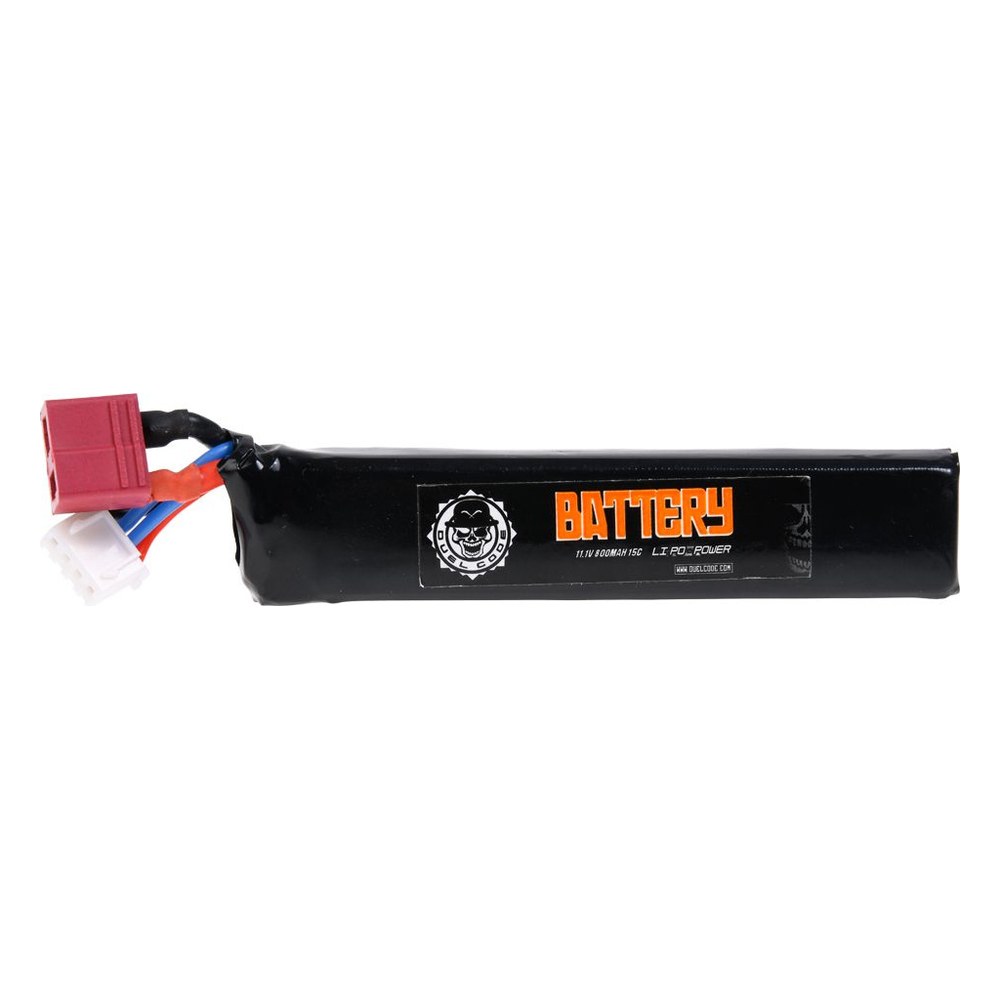 [AC13044] Duel Code Batterie LiPo 11.1V 800 mAh 15C T-Dean stick