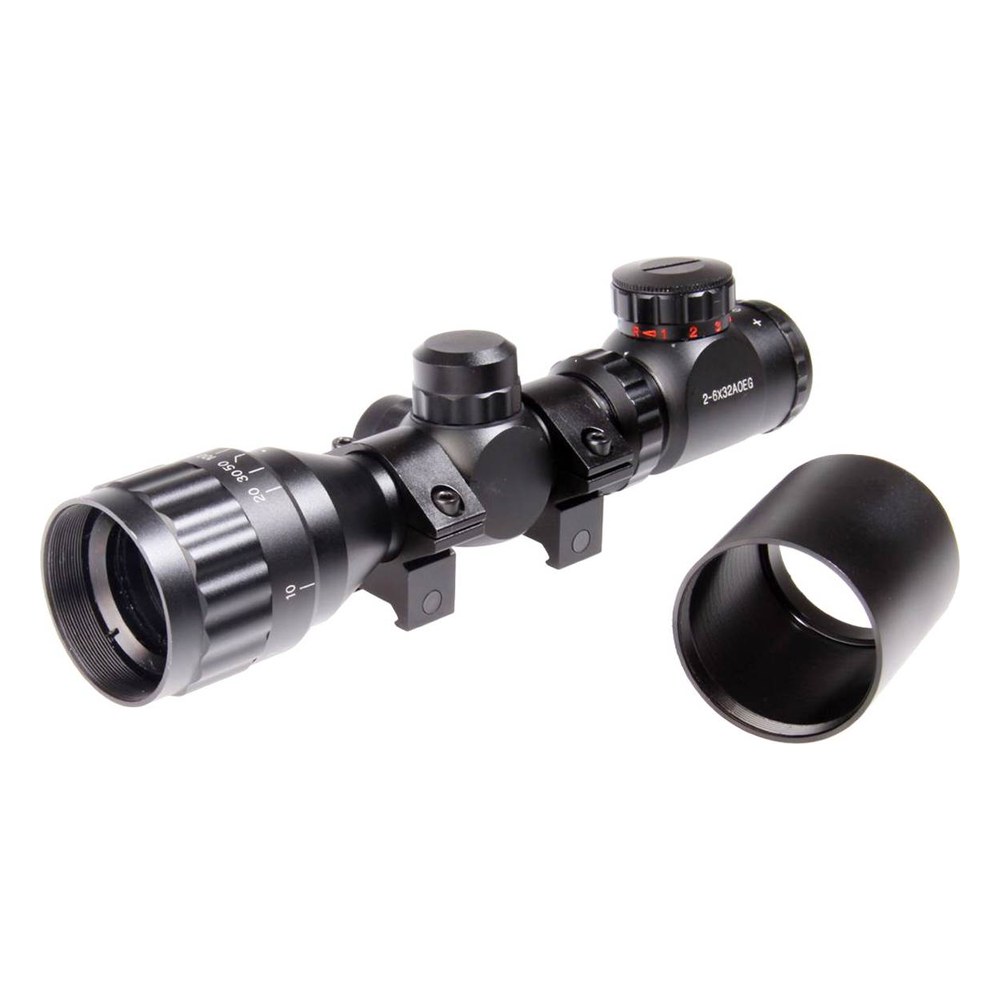 [AC12333] Duel code Lunette de visée 2-6x32 AOE Rouge/Vert Intensité Réglable