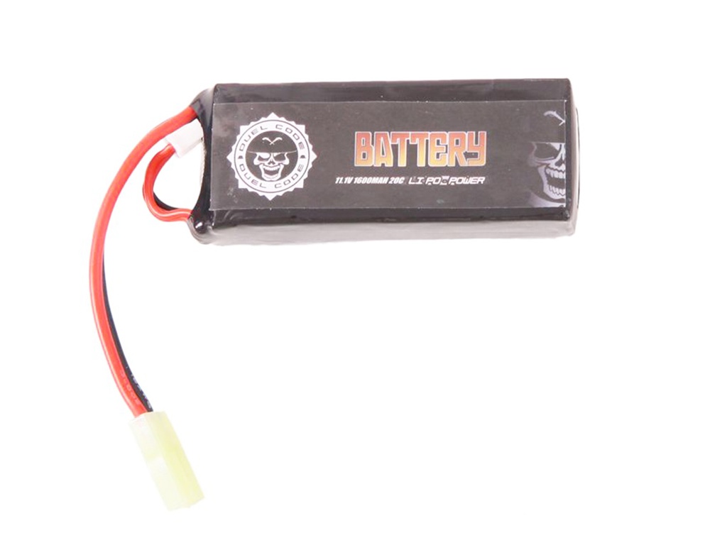 [AC12283] Duel Code Batterie LiPo 11.1V 1600 mAh 20C mini