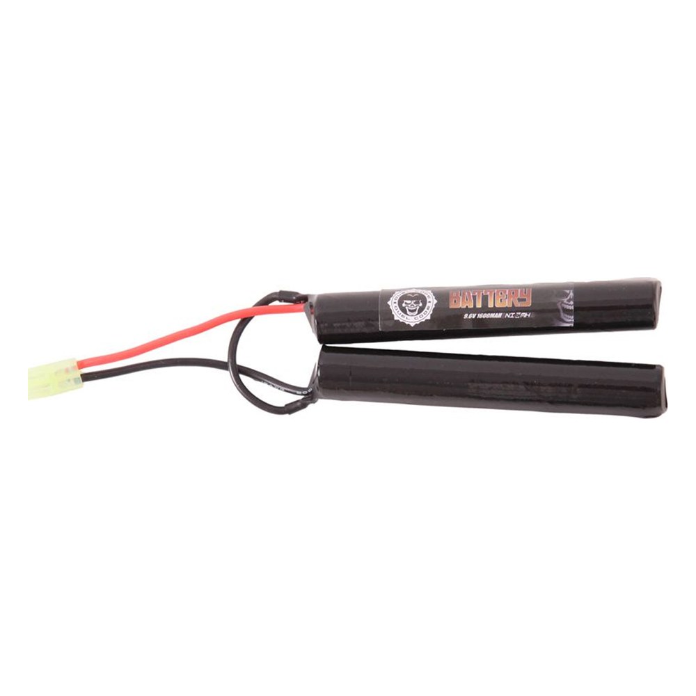 Duel Code Batterie NiMH 9.6V 1600 mAh 8 éléments 2 parties CQB