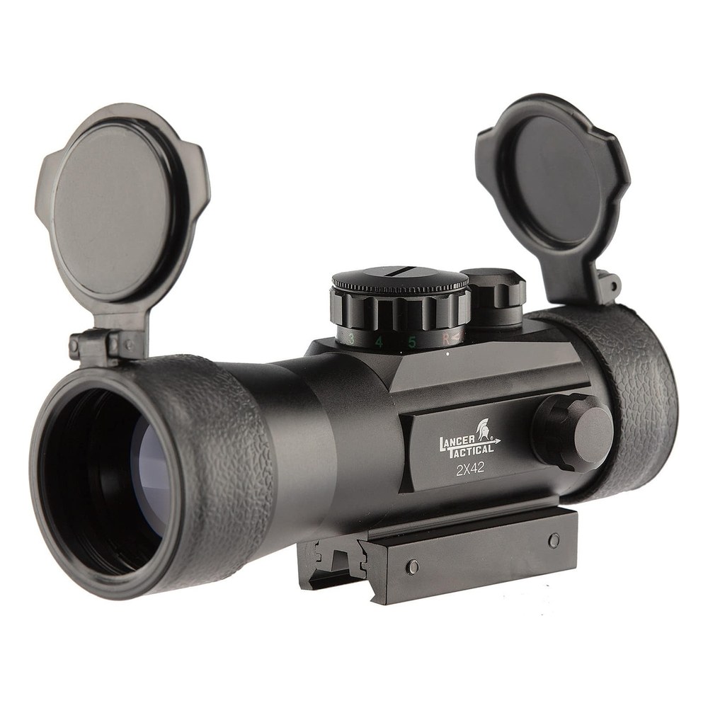 [A68777] Lancer Tactical Point Rouge et Vert Métal 2x42 21mm