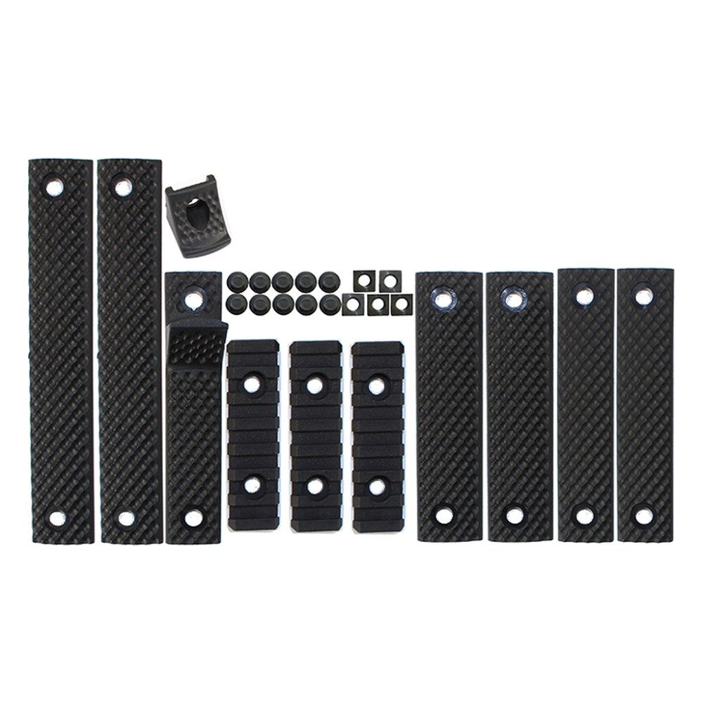 [A641P-B] Classic Army Kit de couvre rails Noir ARS3