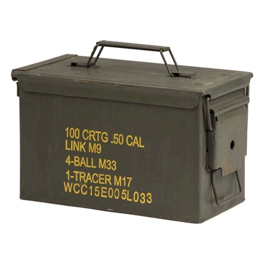 [A60449] Caisse de munition US Metal Cal. 50/5.56 - 28x18x14cm