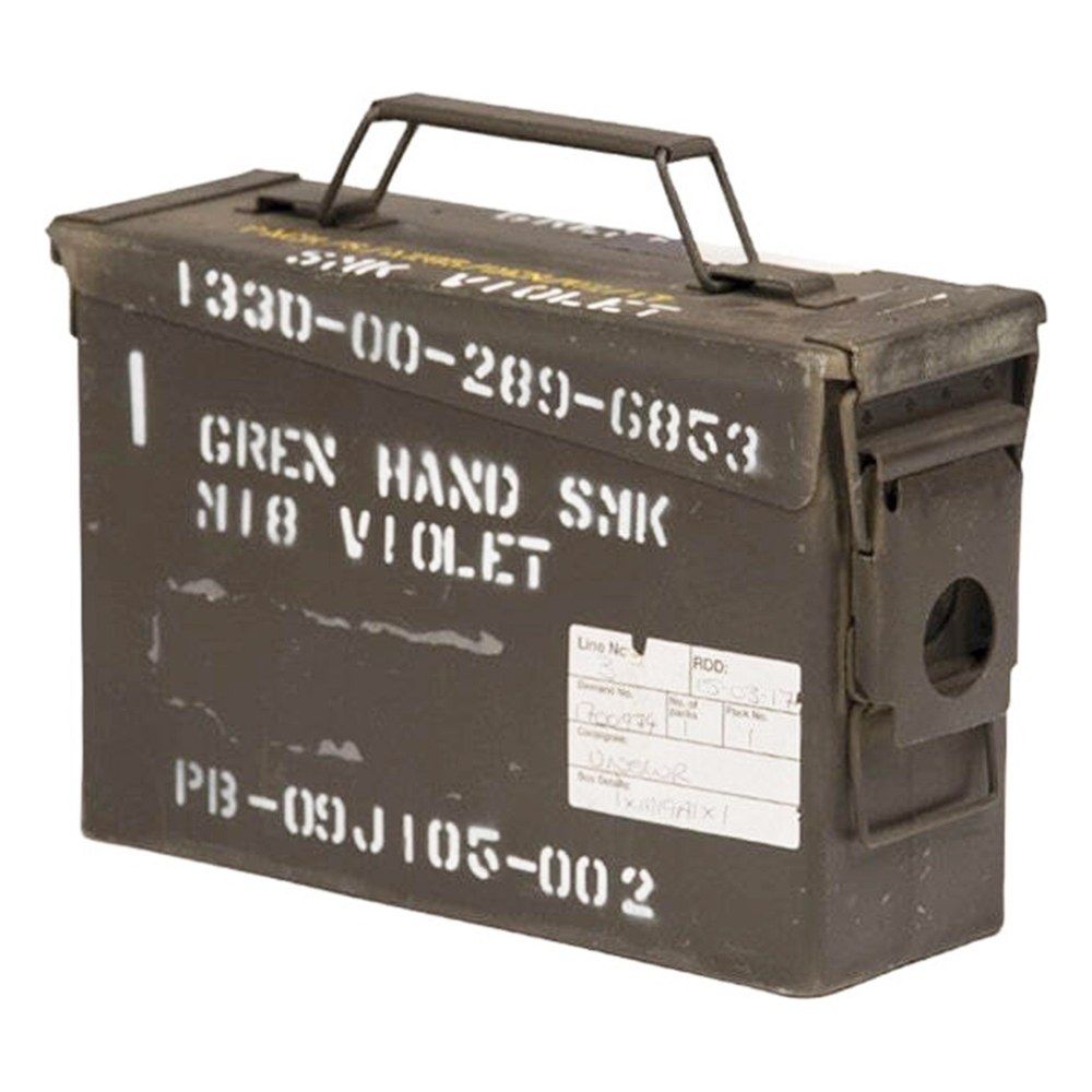 [A60448] Caisse de munition US Metal Cal. 30/7.62 - 23x17.5x9cm