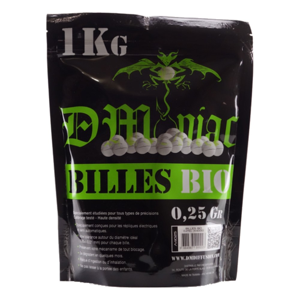[A4025] DMoniac Billes BIO 0.25g (x4000) en sachet (1kg)