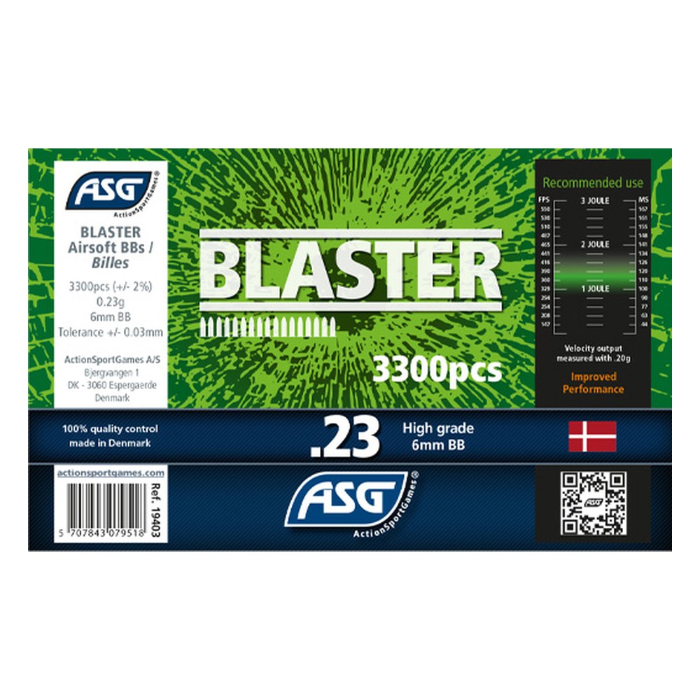 [A19403] Blaster Billes 0.23g (x 3300) Bouteille