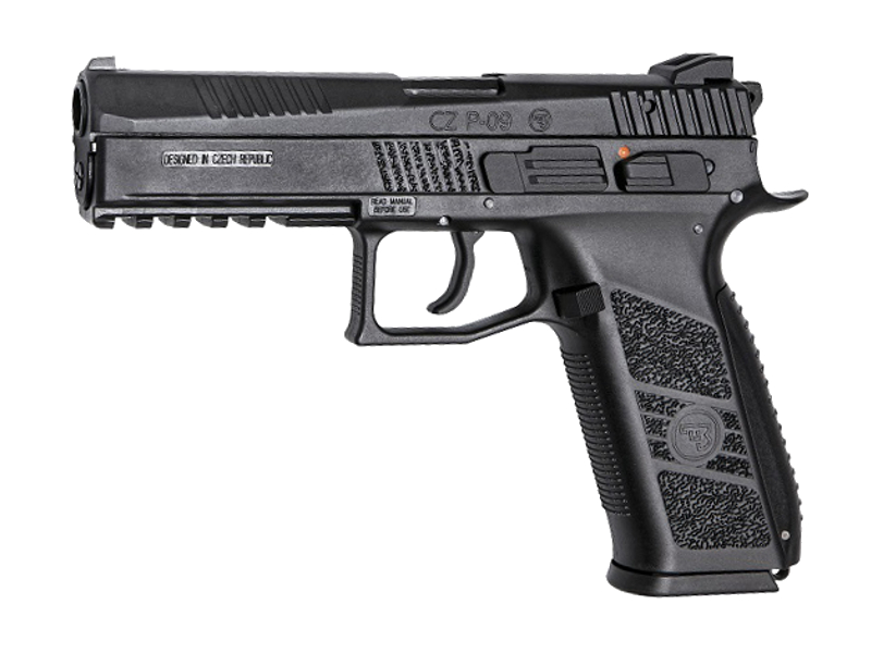 [A18116] CZ P-09 Full Métal BK GAZ Blowback 0.8J