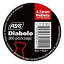 ASG Plombs diabolo 4.5mm (x 200)