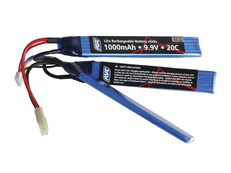 [A17457] ASG Batterie LiFe 9,9V 20C 1000 mAh 3 sticks
