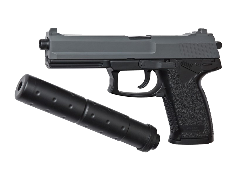 [A15918] ASG MK23 Socom SPRING + Extention canon externe 0.3J