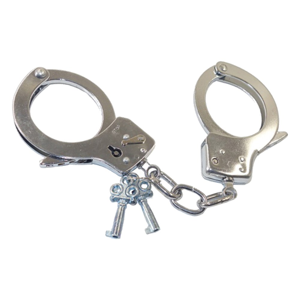 Menottes à clefs chromées