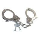 Menottes à clefs chromées