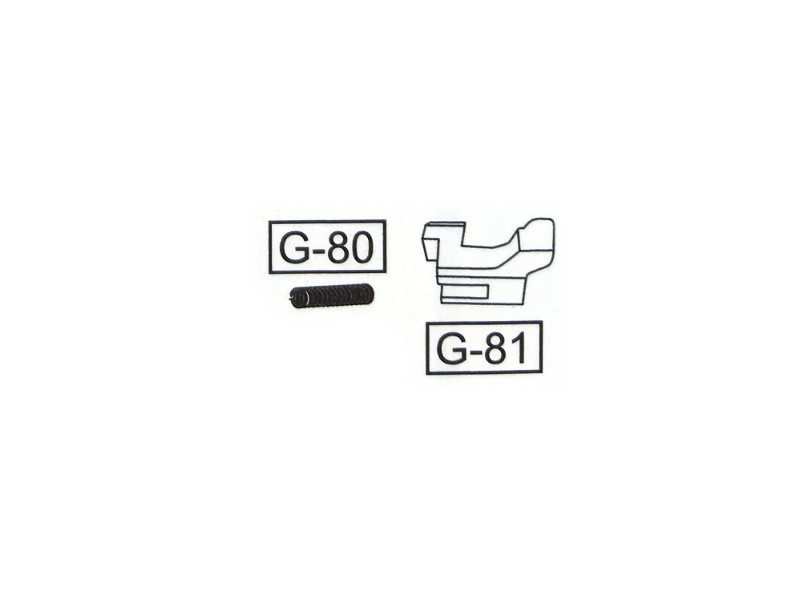 [990101G81] WE G-Series Auto Pièce G-81 Sélecteur + ressort G-80 G18/G23/G26