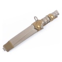 Couteau d'entraînement M10 Baïonnette avec étui MP Dark Earth