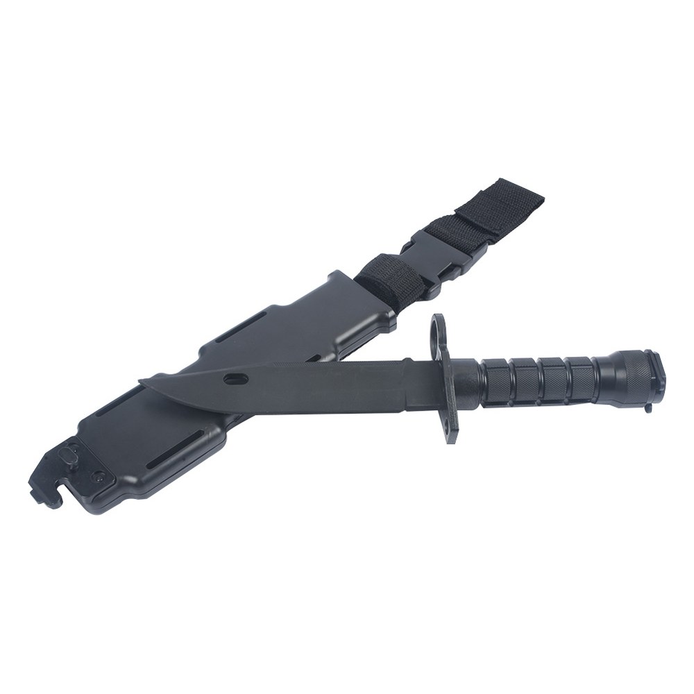 [92002] Couteau Factice Airsoft M9 Baïonnette avec étui MP Noir