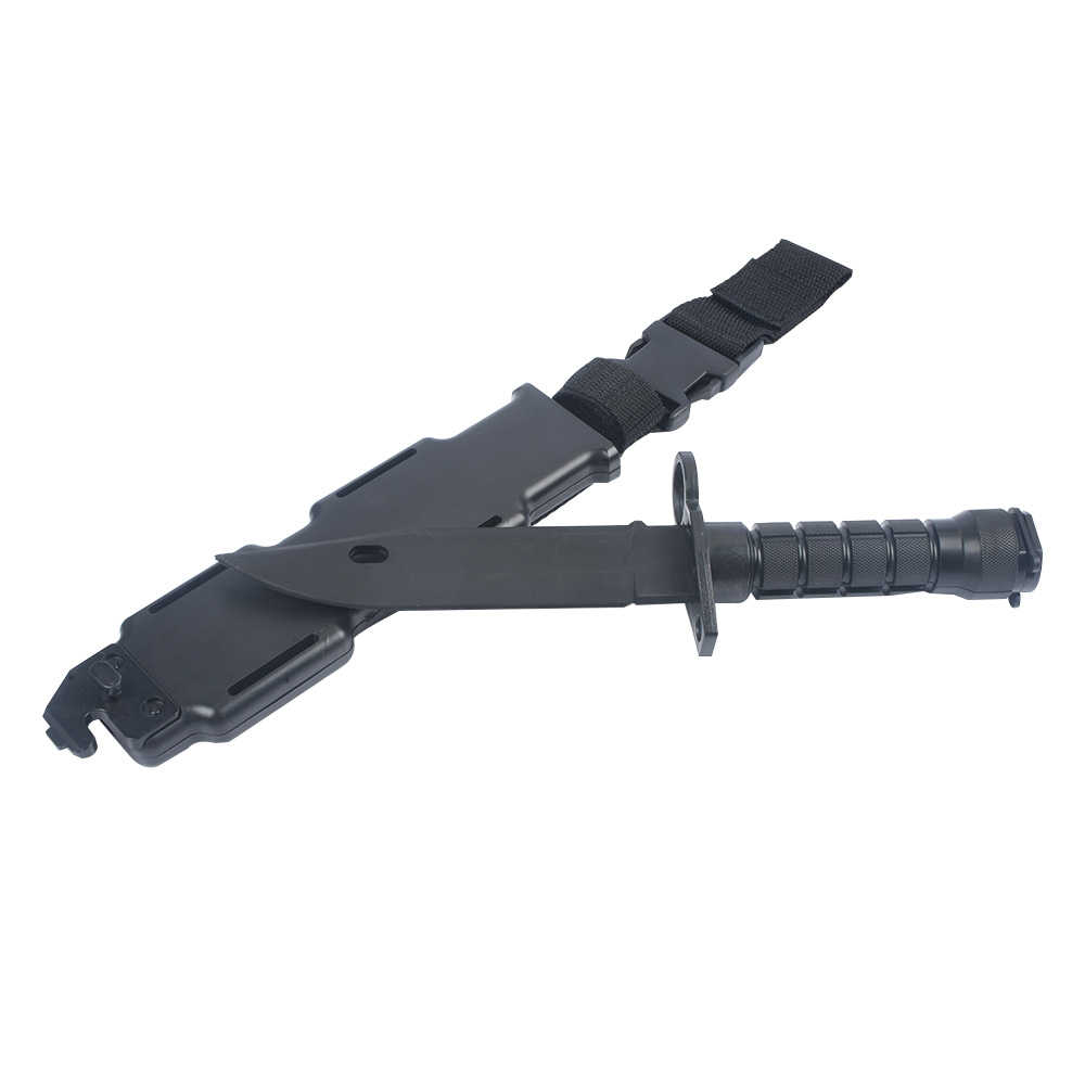 [92002] Couteau Factice Airsoft M9 Baïonnette avec étui MP Noir
