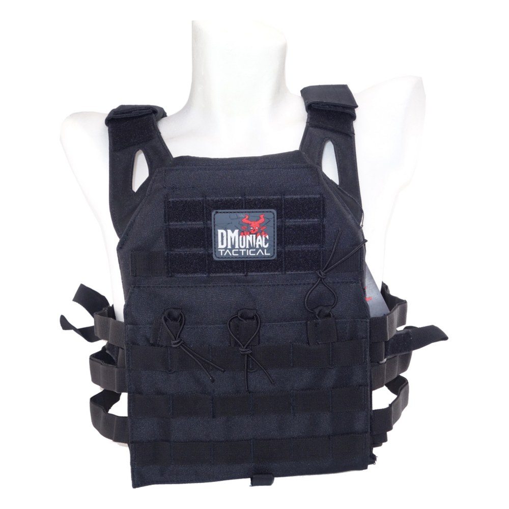 DMoniac Tactical Veste tactique type JPC Cordura Noir