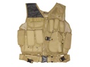 DMoniac Veste tactique Tan 8 poches holster + ceinturon