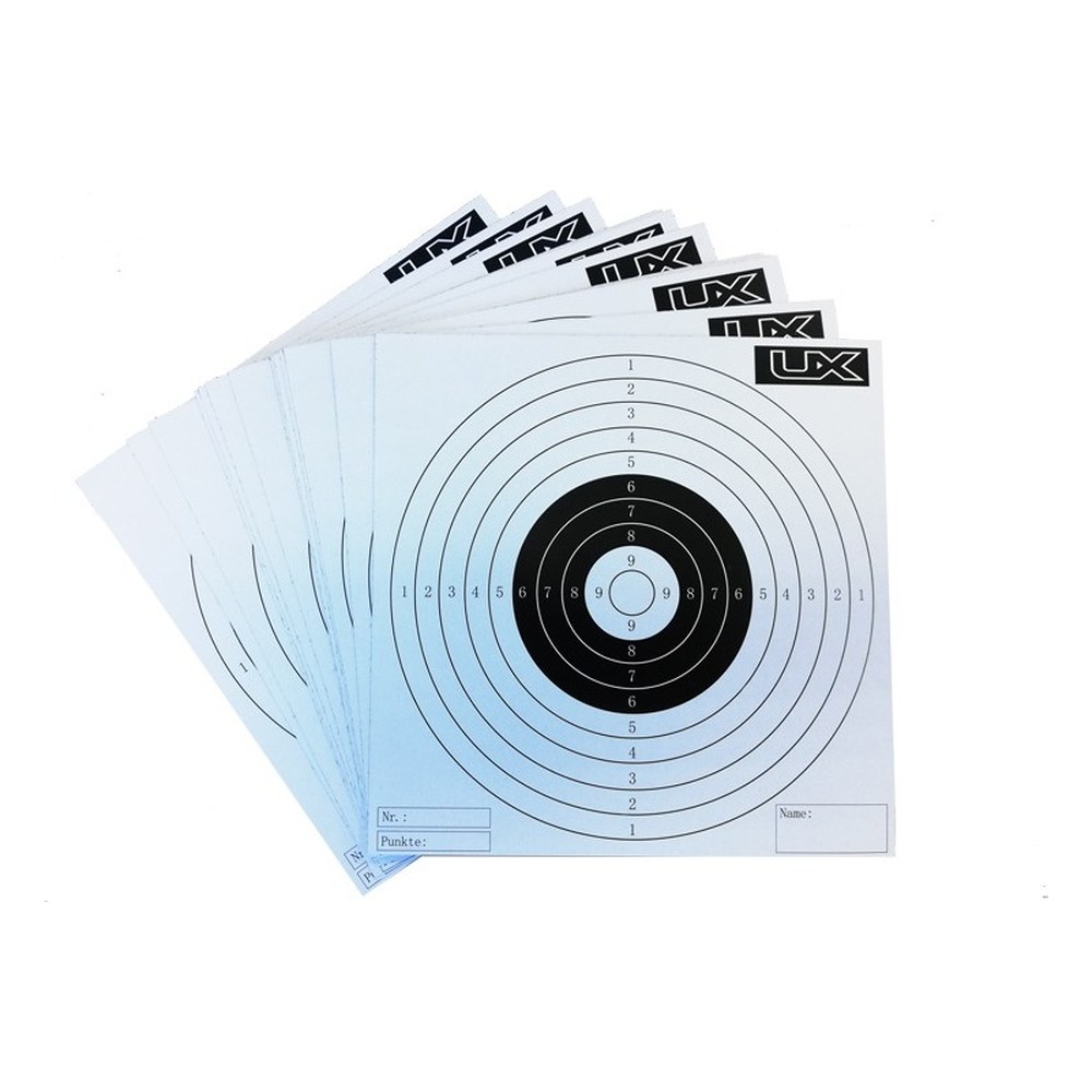 [801016] Cibles UX 14cm x 14cm spécial 4.5mm (x100)