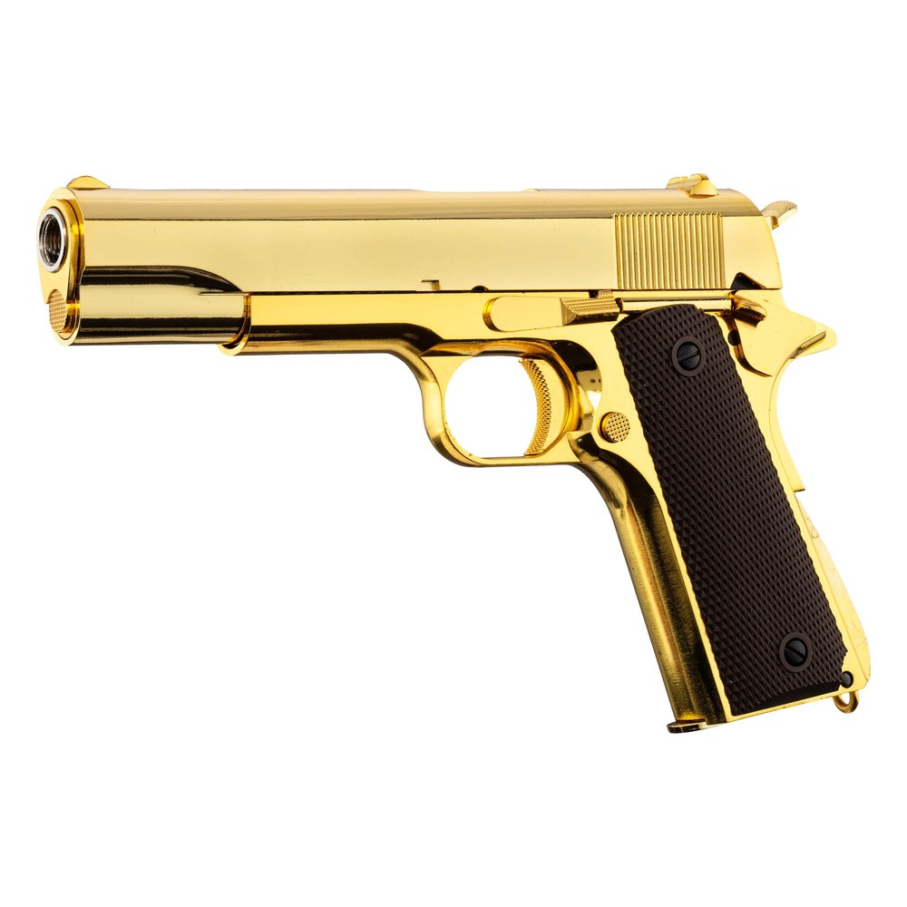 [7803] Golden Eagle Pistolet 1911 Full-Metal GBB 6mm Or 1J + mallette