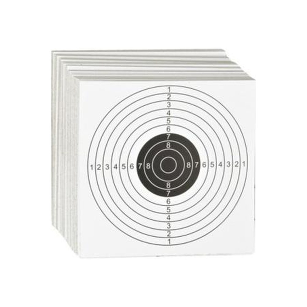 Cibles cartonnés 14x14cm spécial 4.5mm (x100)