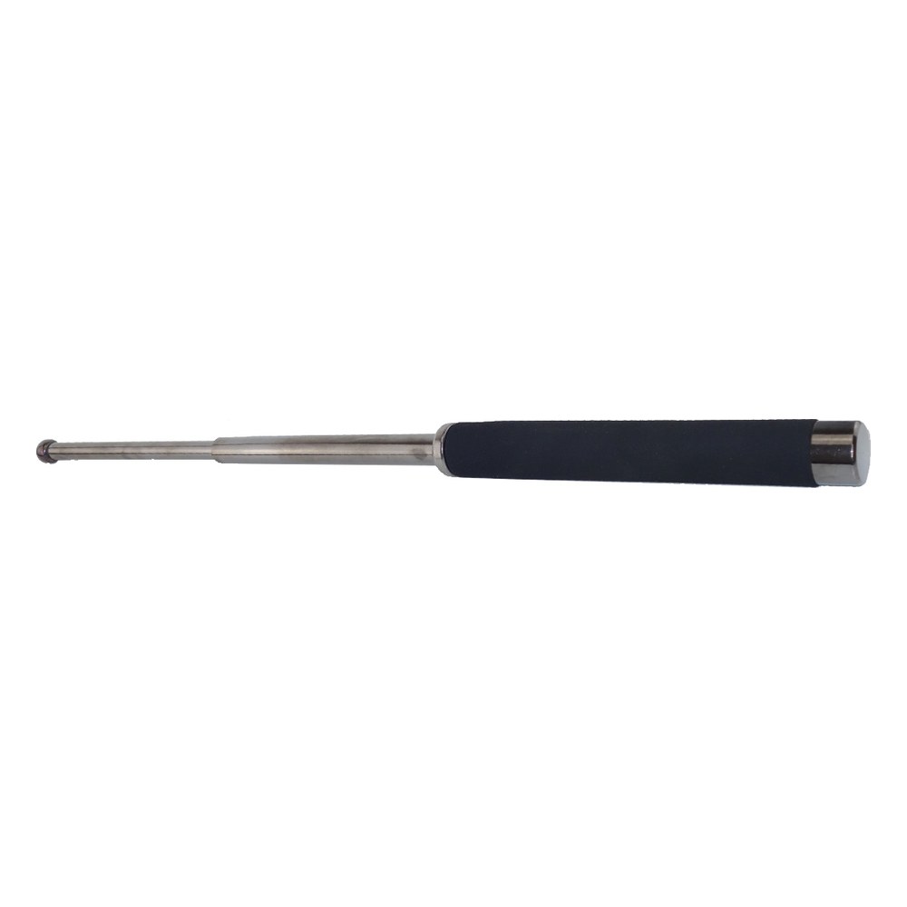 [769211] Matraque Téléscopique Acier Grip Mousse 21 pouces Noir chrome