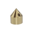 Embout Kubotan pour matraque Téléscopique Acier Or