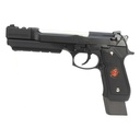 WE M92 Samuraï Edge BioHazard B. Burton 6mm Noir GBB Full Metal 0.9J