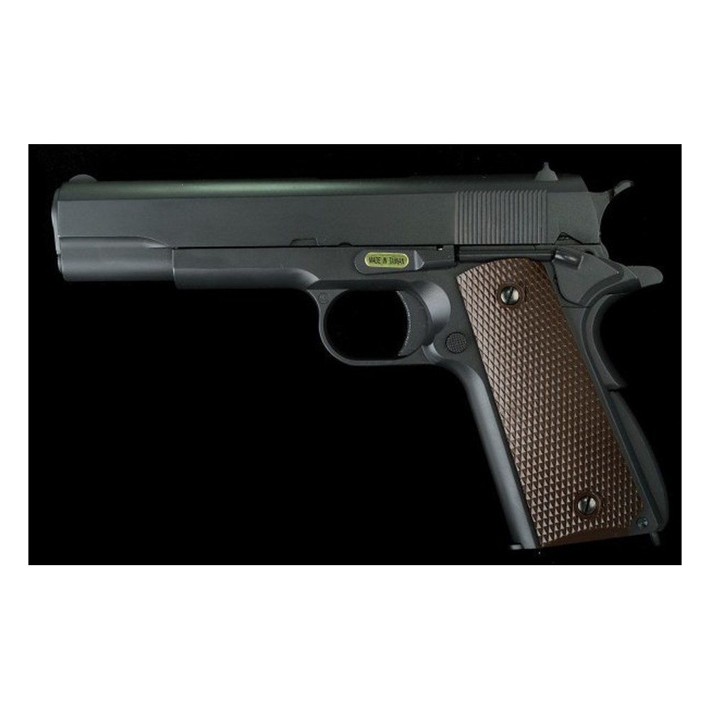 [7542] WE M1911A1 V3 Noir GAZ Blowback 0.9J