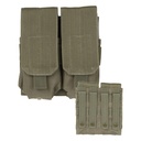 Porte chargeurs double M4/M16 Olive (fixation Molle)