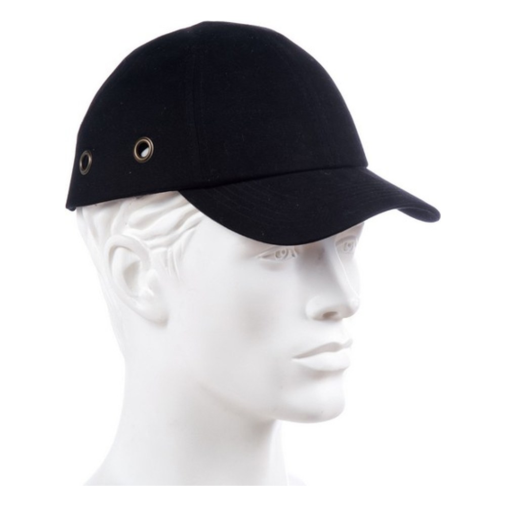 [67651] Casquette type baseball NOIR coquée norme CE