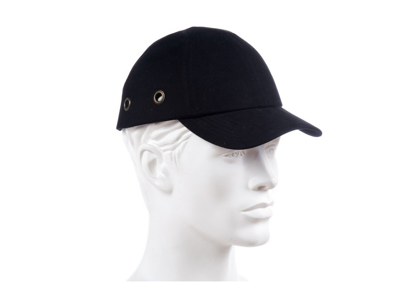 [67651] Casquette type baseball NOIR coquée norme CE