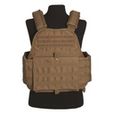 Gilet tactique porte plaque Tan fixation MOLLE