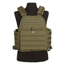 Gilet tactique porte plaque Olive fixation MOLLE