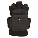 Gilet tactique porte plaque Noir fixation MOLLE