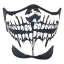 DMoniac Masque néopréne demi face Tête de mort Noir
