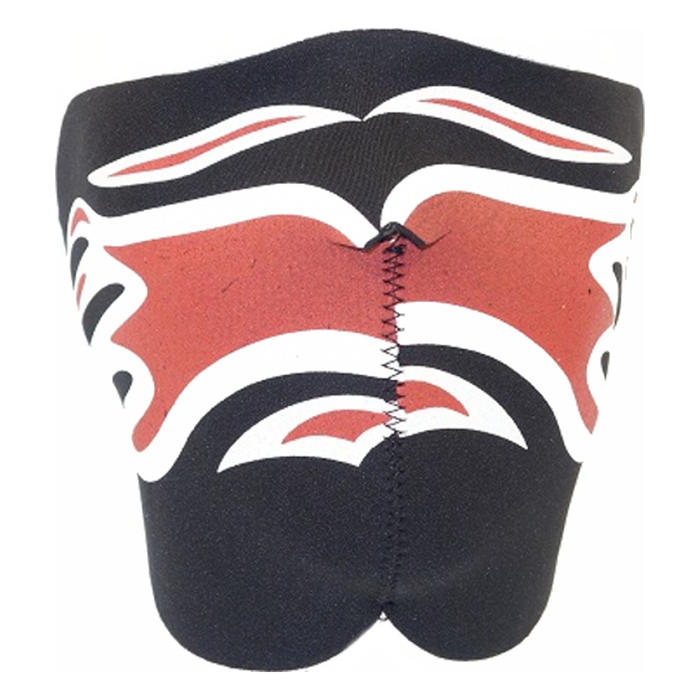 DMoniac Masque néopréne demi "Flammes noir /rouge"